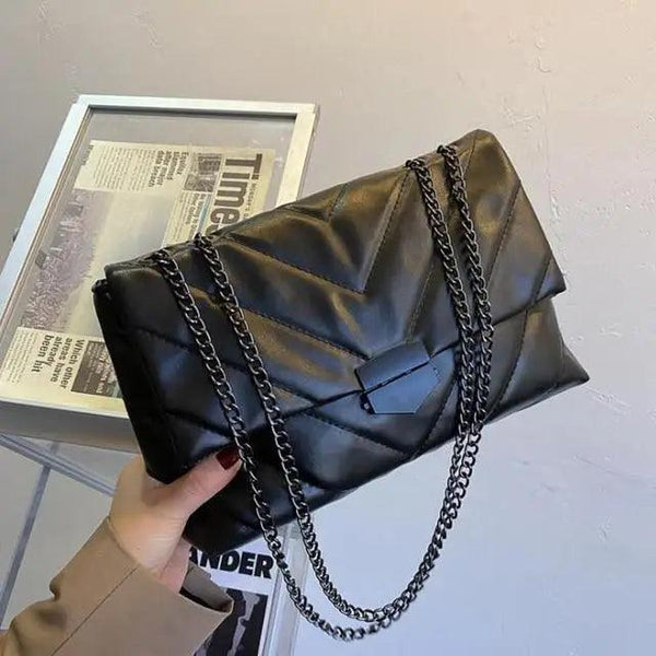 New Famous Casual Chain Crossbody Bags For Women Fashion Simple Shoulder Bag, Designer Handbags PU Leather Messenger Bags For Ladies