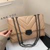 New Famous Casual Chain Crossbody Bags For Women Fashion Simple Shoulder Bag, Designer Handbags PU Leather Messenger Bags For Ladies