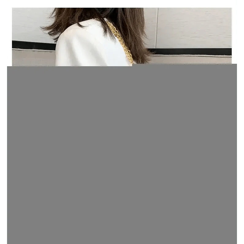 New Fancy Chain Strap Shoulder Bags for Women Summer Fashion Crossbody Bags PU Leather Lady Purses and Handbags