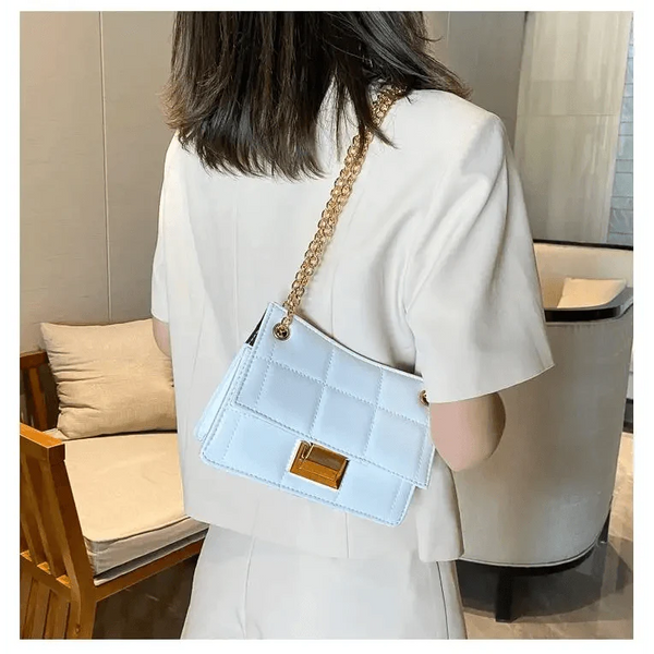 New Fancy Chain Strap Shoulder Bags for Women Summer Fashion Crossbody Bags PU Leather Lady Purses and Handbags