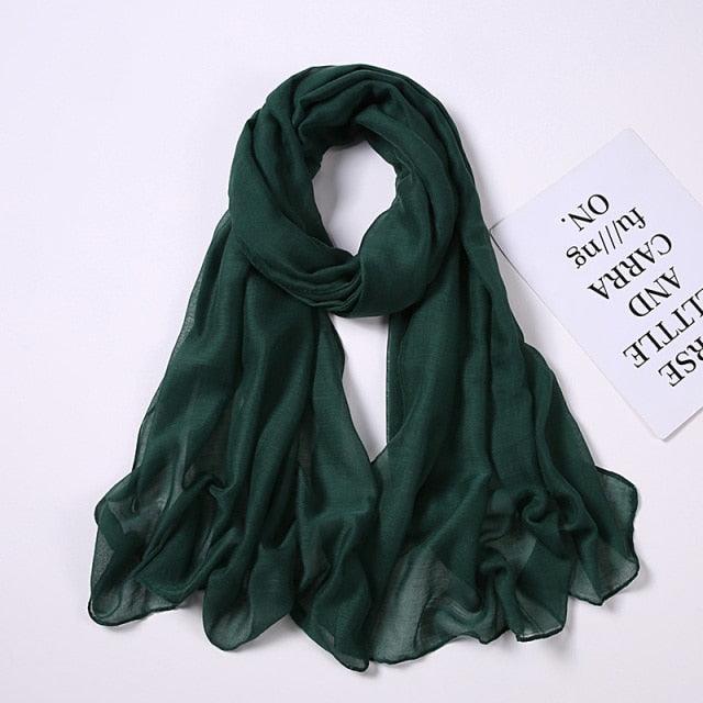 New Fashion Soft Cotton Elegant Viscose Scarf Ladies Scarf Shawls Lightweight Elegant Wraps  Muslim Hijab scarf scarves For Women