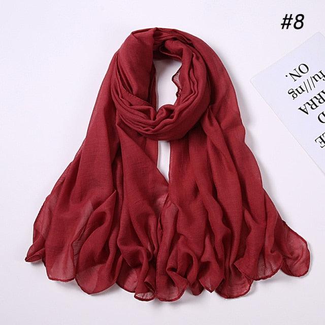 New Fashion Soft Cotton Elegant Viscose Scarf Ladies Scarf Shawls Lightweight Elegant Wraps  Muslim Hijab scarf scarves For Women