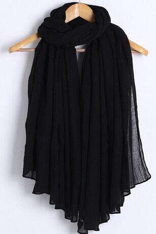 New Fashion Soft Cotton Elegant Viscose Scarf Ladies Scarf Shawls Lightweight Elegant Wraps  Muslim Hijab scarf scarves For Women