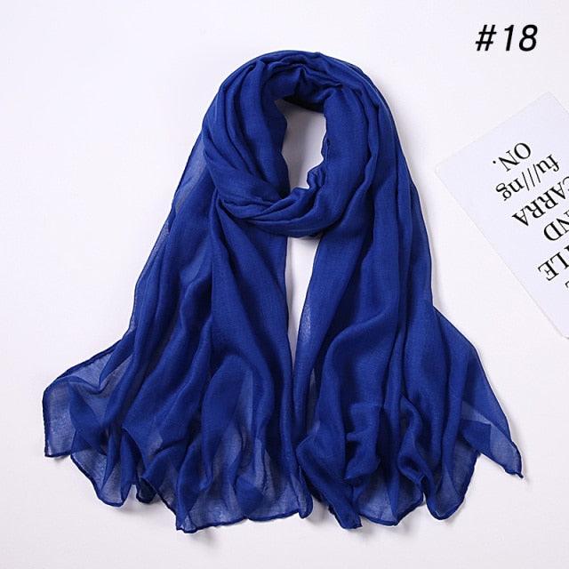 New Fashion Soft Cotton Elegant Viscose Scarf Ladies Scarf Shawls Lightweight Elegant Wraps  Muslim Hijab scarf scarves For Women