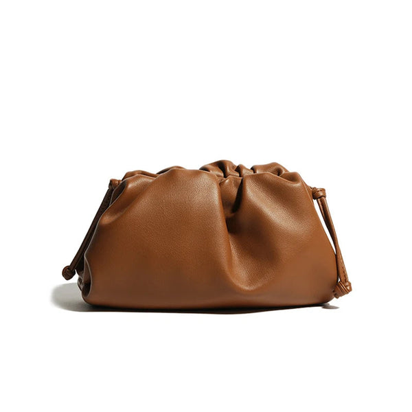 New Fashion Solid Color Headbag For Women Soft Leather Shoulder Crossbody Bag Female Travel Casual Bags