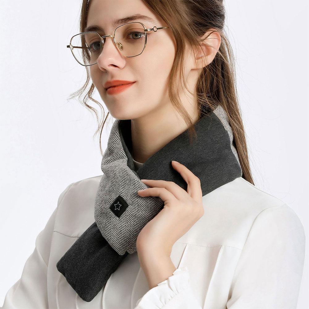 New Fashion Winter USB Heated Scarf Unisex Neck Warmer Neckerchief Winter Rechargeable Heating Elegant Scarf Neck Heating Pad Lightweight Shawl To Keep Your Neck Warm Shawl For Women
