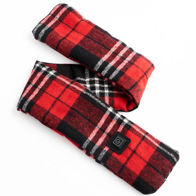 New Fashion Winter USB Heated Scarf Unisex Neck Warmer Neckerchief Winter Rechargeable Heating Elegant Scarf Neck Heating Pad Lightweight Shawl To Keep Your Neck Warm Shawl For Women