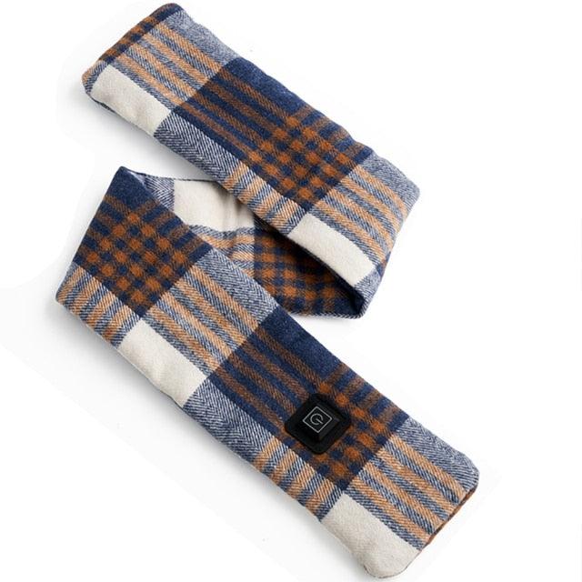 New Fashion Winter USB Heated Scarf Unisex Neck Warmer Neckerchief Winter Rechargeable Heating Elegant Scarf Neck Heating Pad Lightweight Shawl To Keep Your Neck Warm Shawl For Women