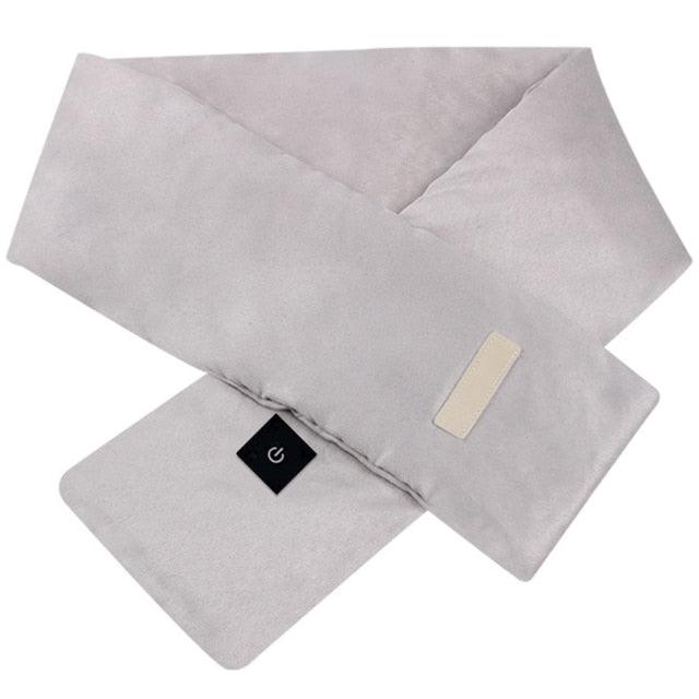 New Fashion Winter USB Heated Scarf Unisex Neck Warmer Neckerchief Winter Rechargeable Heating Elegant Scarf Neck Heating Pad Lightweight Shawl To Keep Your Neck Warm Shawl For Women