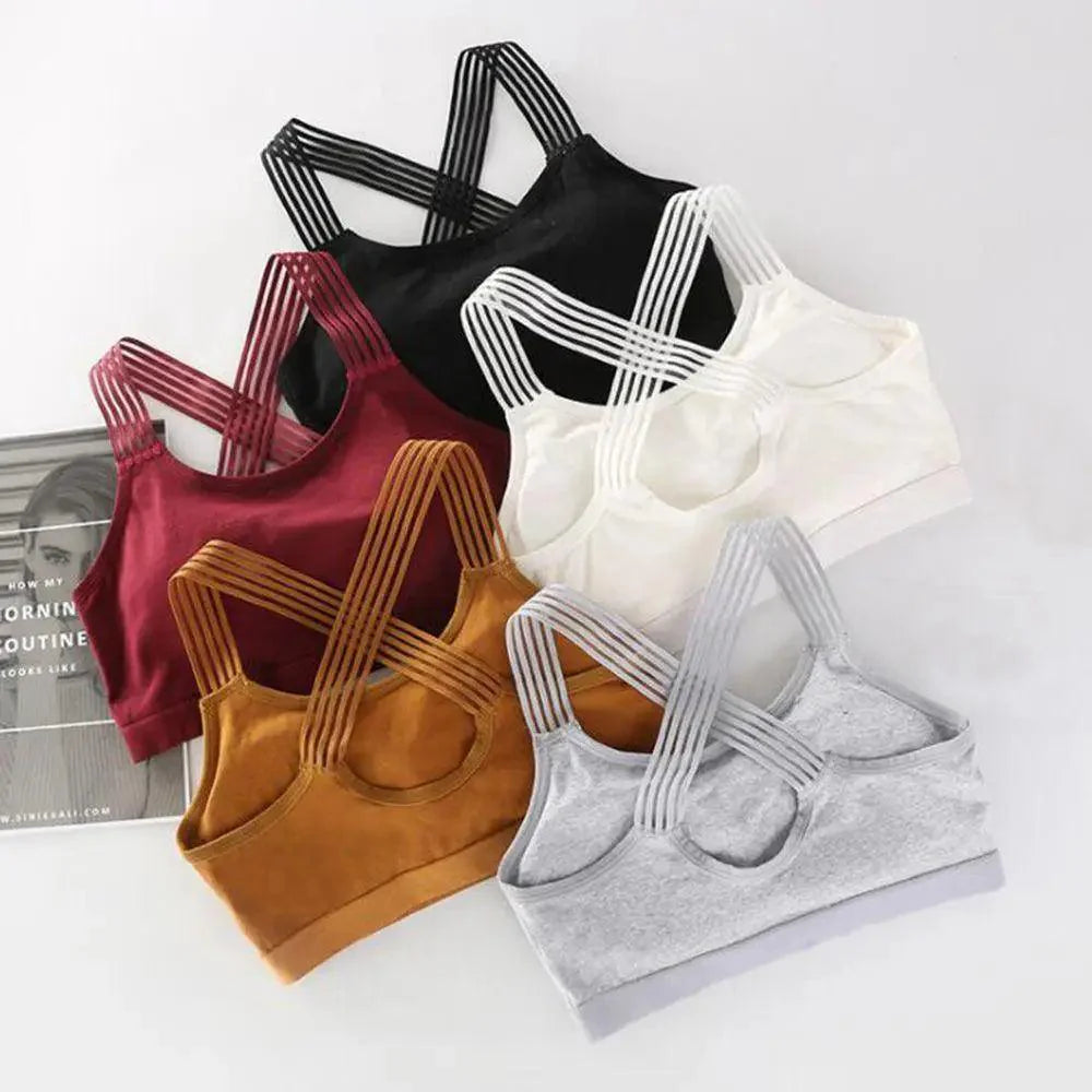 New Fashionable Seamless Sports Bra Women Fitness Top Gym Yoga Bra Shockproof Push Up Sport Bra Running Yoga Gym Crop Top Breathable Workout Bra