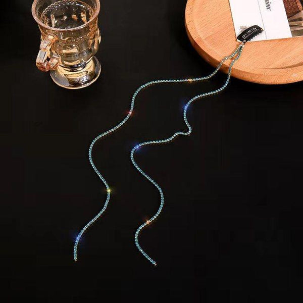 New Flashing Diamond Chain Hairpin Braided Hair Headdress Tassel Hairpin High Sense Temperament Dirty Braided Hairband Gorgeous Hair Accessories For Women