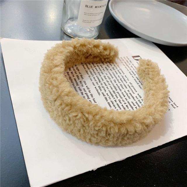 New Gils Cute Plush Bear Rabbit Ears Headband Autumn Winter Head Hoop Cartoon Girls Kid Hairband Headdress Gorgeous Hair Accessories For Women