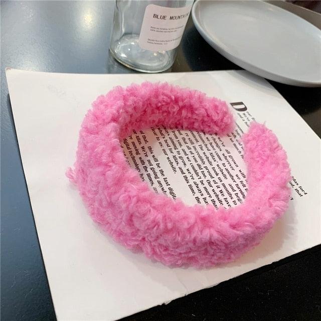 New Gils Cute Plush Bear Rabbit Ears Headband Autumn Winter Head Hoop Cartoon Girls Kid Hairband Headdress Gorgeous Hair Accessories For Women