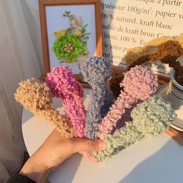 New Gils Cute Plush Bear Rabbit Ears Headband Autumn Winter Head Hoop Cartoon Girls Kid Hairband Headdress Gorgeous Hair Accessories For Women