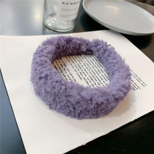 New Gils Cute Plush Bear Rabbit Ears Headband Autumn Winter Head Hoop Cartoon Girls Kid Hairband Headdress Gorgeous Hair Accessories For Women