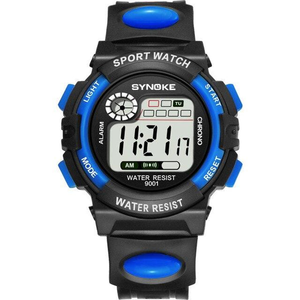 New Girls Boys Watch Waterproof 50M Electronic Watches Luminous Dial Fashion Sports Waterproof Casual Electronic Analog Quartz 7 Colorful Led Watches With Alarm Stopwatch Silicone Band Luminous Wristatches