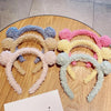 New Girls Cute Bear Ears Plush Simple Hairbands Kids Lovely Hair Ornament Headband Hair Hoops Children Fashion Gorgeous Hair Accessories For Women