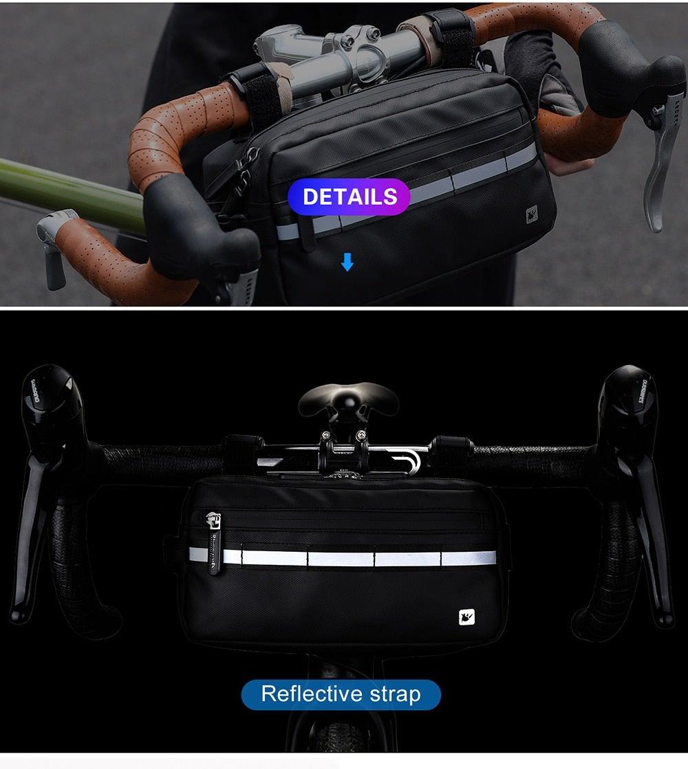 New Handlebar Bag Bicycle Bags Frame Pannier Bag Waterproof Multifunction Portable Shoulder Bag Bike Accessories Multifunction Bike Handlebar Bag Front Bicycle Frame Bag Waterproof Shoulder Bag Handbag Waist Bag
