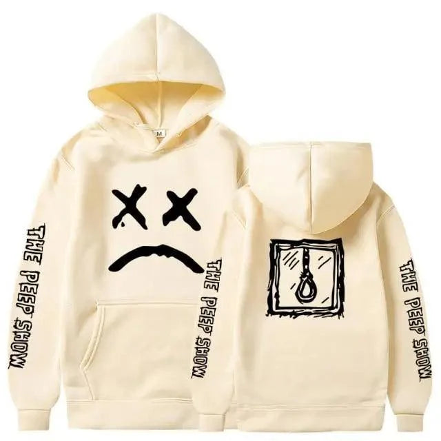New Happy Cool Smiling Face Print Winter Fashion Couple Pullover Streetwear Sweatshirts Cute Aesthetic Print Classic Hoodies For Men Women Unisex Durable Comfortable Hoodies