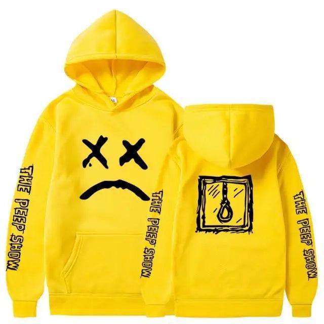 New Happy Cool Smiling Face Print Winter Fashion Couple Pullover Streetwear Sweatshirts Cute Aesthetic Print Classic Hoodies For Men Women Unisex Durable Comfortable Hoodies
