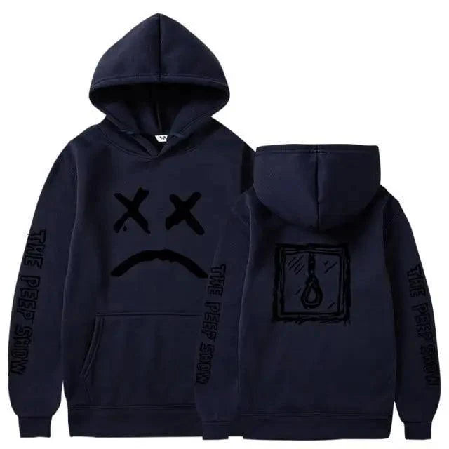 New Happy Cool Smiling Face Print Winter Fashion Couple Pullover Streetwear Sweatshirts Cute Aesthetic Print Classic Hoodies For Men Women Unisex Durable Comfortable Hoodies