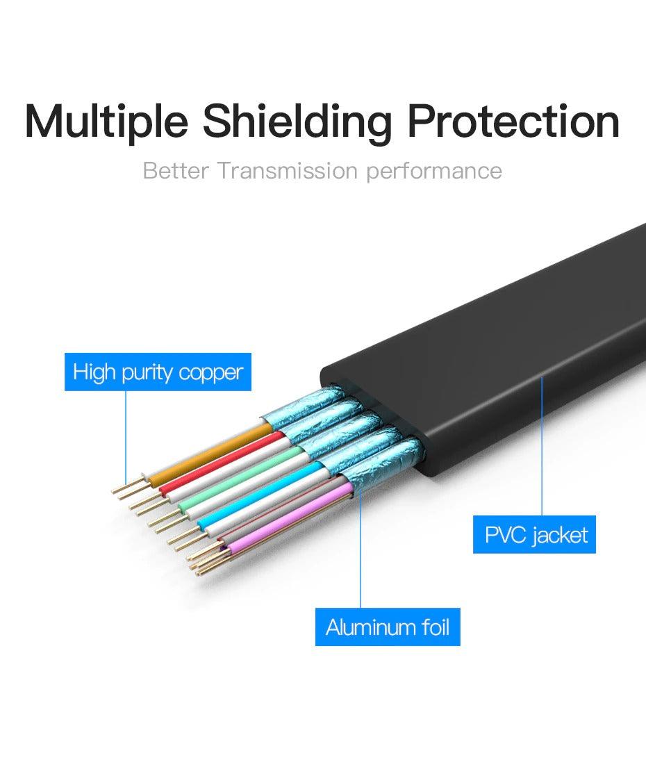 New HDMI To VGA Adapter Digital To Analog Video Audio Converter Cable Gold-Plated HDMI To VGA Adapter Black Design 1080p For Laptop TV Projector Gaming