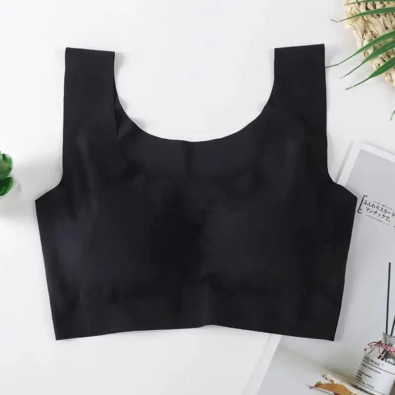 New Incredible Seamless Sports Bra Women's Padded Push Up Sports Yoga Top Shockproof Plus Size Gym Workout Bra U Back Sports Vest
