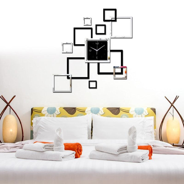 New Large Wall Clock Modern Design Acrylic Mirror Quartz Watch Stickers Clocks Home Decoration Watch Wall Clock Quartz Acrylic Mirror Stickers Home Decor 3D Clocks
