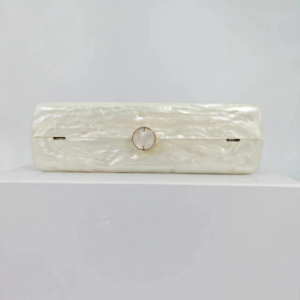 New luggage with acrylic personality, cute, simple, sweet, wedding banquet bag, one shoulder diagonal cross, fashionable woman