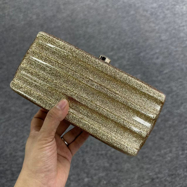 New luggage with acrylic personality, cute, simple, sweet, wedding banquet bag, one shoulder diagonal cross, fashionable woman