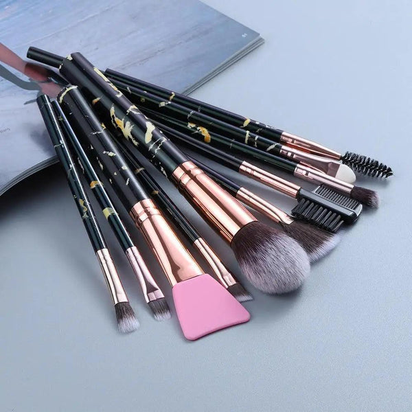New Luxurious 12/8/5pcs Eye Lip Makeup Brushes Set Eyebrow Comb Eyelash Sponge Eyeshadow Silicone Face Mask Edge Control Brush Cosmetics