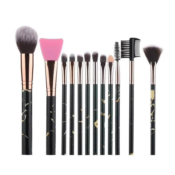 New Luxurious 12/8/5pcs Eye Lip Makeup Brushes Set Eyebrow Comb Eyelash Sponge Eyeshadow Silicone Face Mask Edge Control Brush Cosmetics