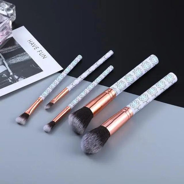 New Luxurious 12/8/5pcs Eye Lip Makeup Brushes Set Eyebrow Comb Eyelash Sponge Eyeshadow Silicone Face Mask Edge Control Brush Cosmetics