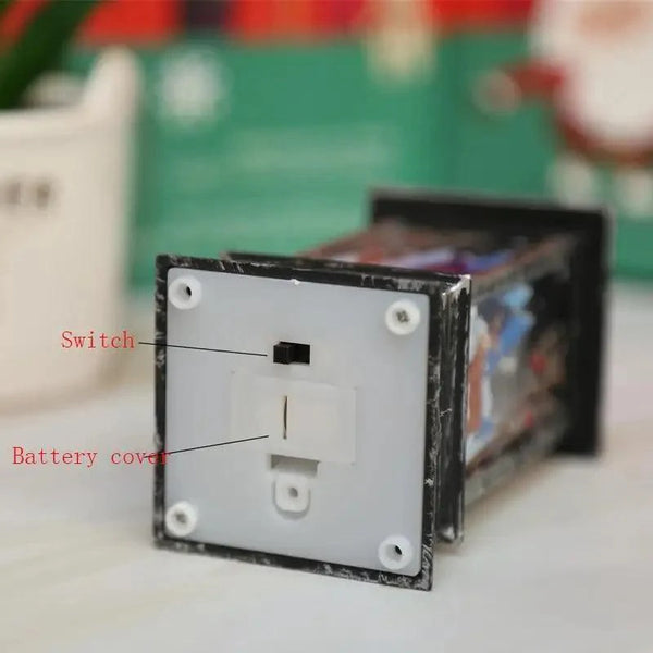 New Luxurious Christmas Ornament LED Lamp Desktop Hanging Santa Claus Elk Lantern Xmas Home Party Decoration Prop Lights Kids Gift