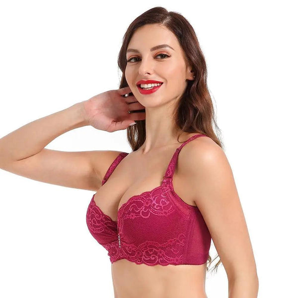 New Luxury Bras for Women's Bra Plus Big Large Size Super Push Up Bralette Lace Intimates Sexy Undrwear For Females