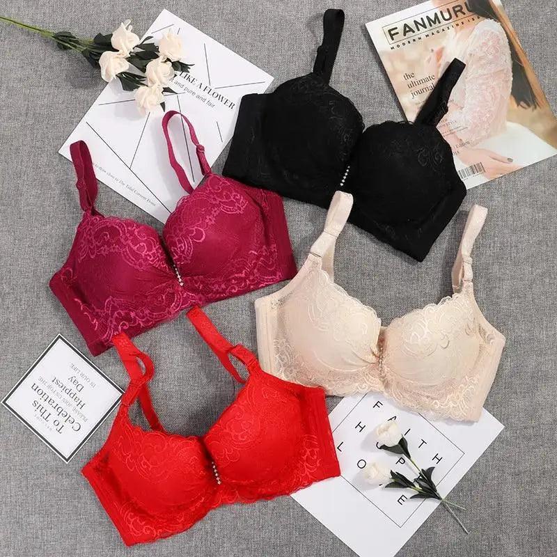 New Luxury Bras for Women's Bra Plus Big Large Size Super Push Up Bralette Lace Intimates Sexy Undrwear For Females
