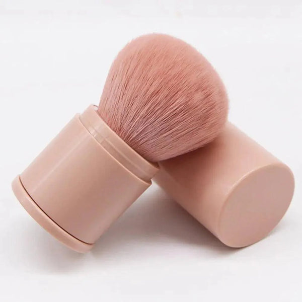 New Luxury Convenient And Retractable Makeup Brush One Large Powder Blush Brush With Lid Full Set Of Beauty Tools Convenient