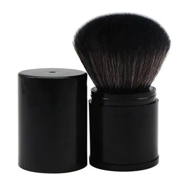 New Luxury Convenient And Retractable Makeup Brush One Large Powder Blush Brush With Lid Full Set Of Beauty Tools Convenient