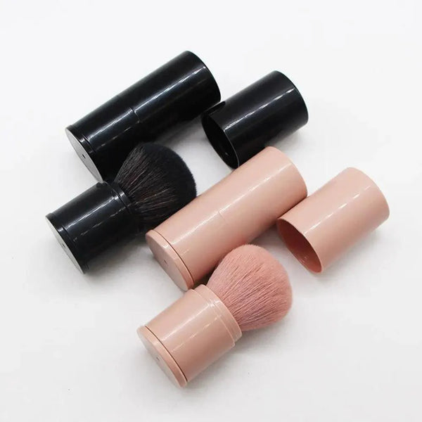 New Luxury Convenient And Retractable Makeup Brush One Large Powder Blush Brush With Lid Full Set Of Beauty Tools Convenient