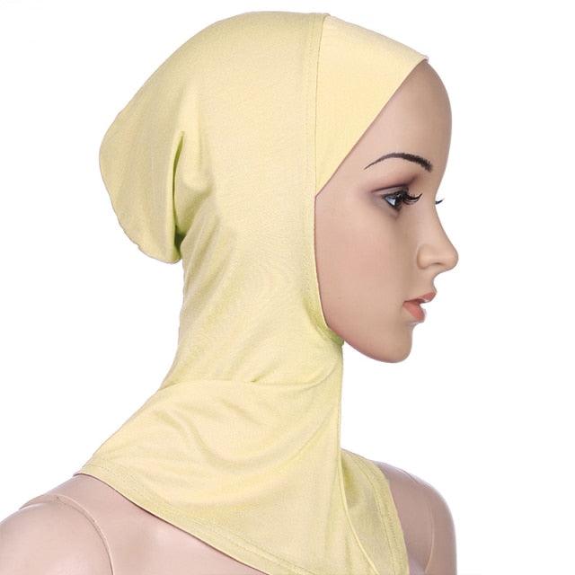 New Luxury Fashion Winter Soft Colorful Inner Hijab Cap Muslim Turban Hijab Caps Muslim Under Scarf  Women Lightweight Hijab Bonnet Muslim Women Elegant Scarf Turbans Head For Women Women's Hijabs Hijab Caps Hat For Women