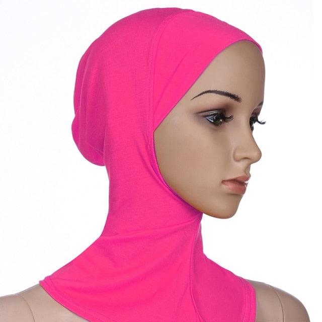 New Luxury Fashion Winter Soft Colorful Inner Hijab Cap Muslim Turban Hijab Caps Muslim Under Scarf  Women Lightweight Hijab Bonnet Muslim Women Elegant Scarf Turbans Head For Women Women's Hijabs Hijab Caps Hat For Women