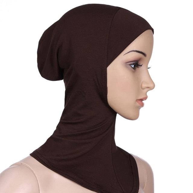New Luxury Fashion Winter Soft Colorful Inner Hijab Cap Muslim Turban Hijab Caps Muslim Under Scarf  Women Lightweight Hijab Bonnet Muslim Women Elegant Scarf Turbans Head For Women Women's Hijabs Hijab Caps Hat For Women