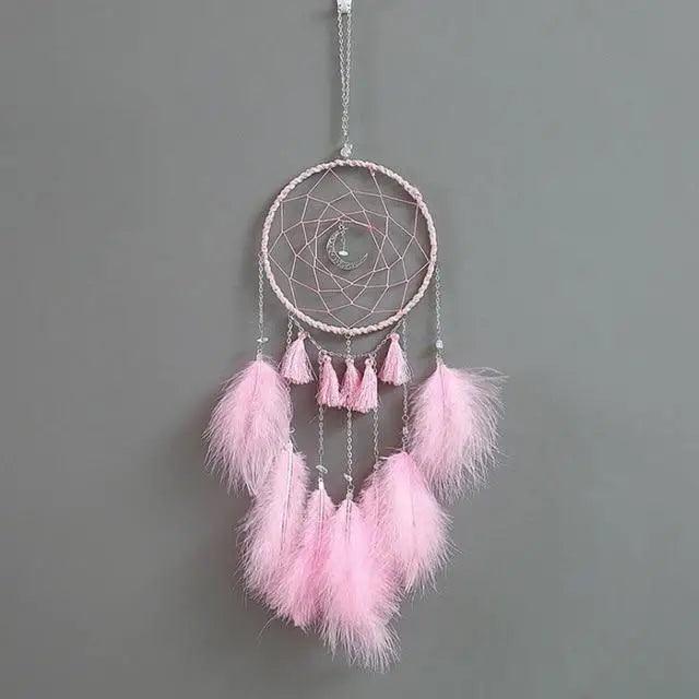 New Luxury Original Silver Gray Dream Catcher 2 Ring Feather Hanging Art Gifts To Bestie Friends Creative Valentine's Day Gifts