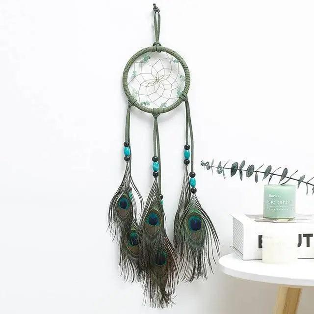 New Luxury Original Silver Gray Dream Catcher 2 Ring Feather Hanging Art Gifts To Bestie Friends Creative Valentine's Day Gifts
