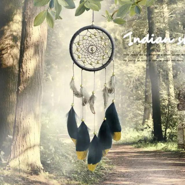 New Luxury Original Silver Gray Dream Catcher 2 Ring Feather Hanging Art Gifts To Bestie Friends Creative Valentine's Day Gifts