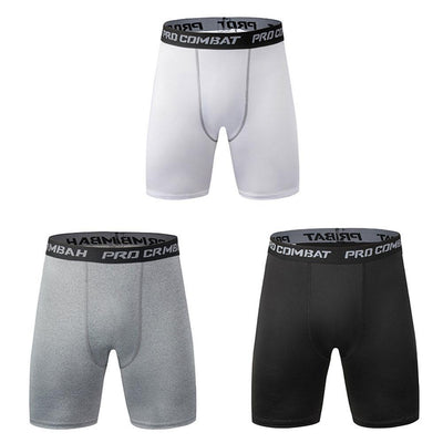 New Male Fitness Quick-Drying Tight Shorts Elastic Compression Leggings Training Pants Men Running Shorts Comfort Black Gray Mens Running Compression Pants Workout Cool Quick Dry Sports Shorts for Running Athletic Underwear