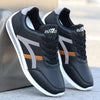 New Men's Fashion Leather Non-Slip White Casual Sports Round Toe Low-Top Comfortable Running High Quality Mens Casual Flat Footwear Classic White Mens Fashion Walking Sneakers - Black / 41