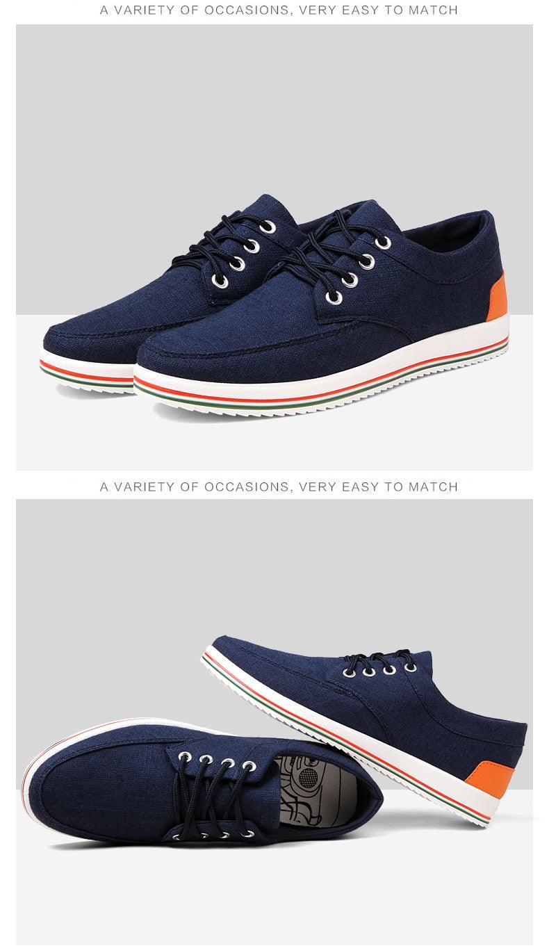 New Men's Flats High Quality Casual Shoes Handmade Shoes Casual Sports Flats Men Lightweight Comfortable Walking Shoes Outdoor Walking Sneakers For Mens