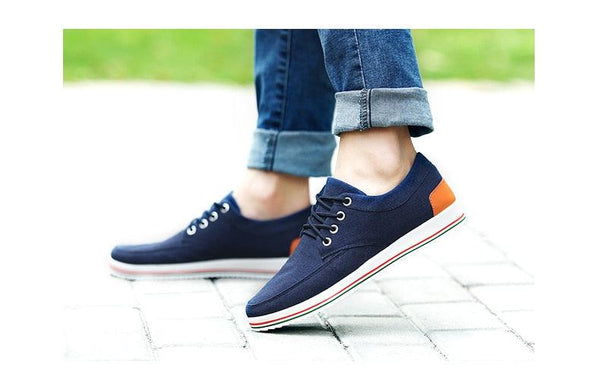 New Men's Flats High Quality Casual Shoes Handmade Shoes Casual Sports Flats Men Lightweight Comfortable Walking Shoes Outdoor Walking Sneakers For Mens