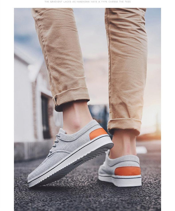 New Men's Flats High Quality Casual Shoes Handmade Shoes Casual Sports Flats Men Lightweight Comfortable Walking Shoes Outdoor Walking Sneakers For Mens